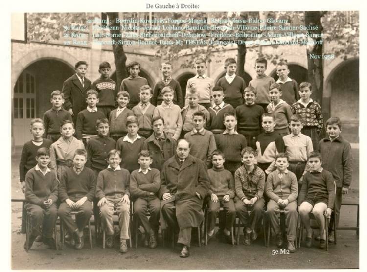 Classe de 5ème M2 - 1957