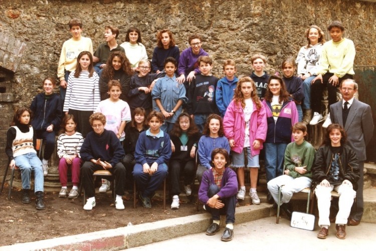 Classe de 5ème 4 - 1990