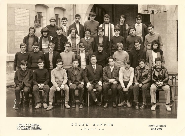 Classe de 2nde C- 1970