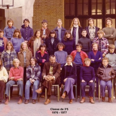 Classe de 3ème 5- 1976