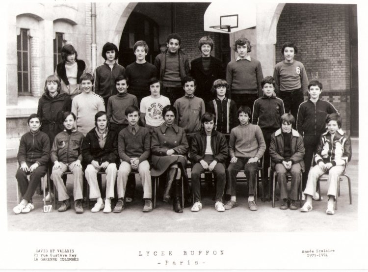 Classe de 4ème 6 - 1974