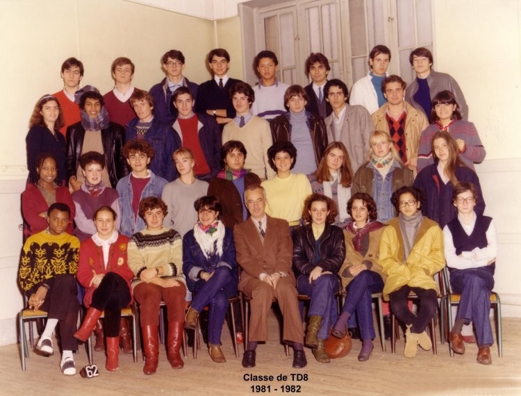 Classe de terminale D8 - 1981